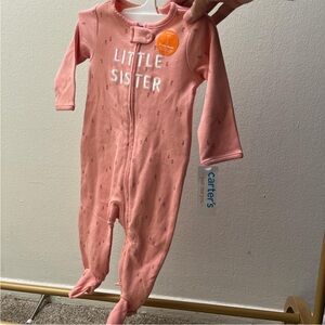 Carter's Pink 'Little Sister' Footie